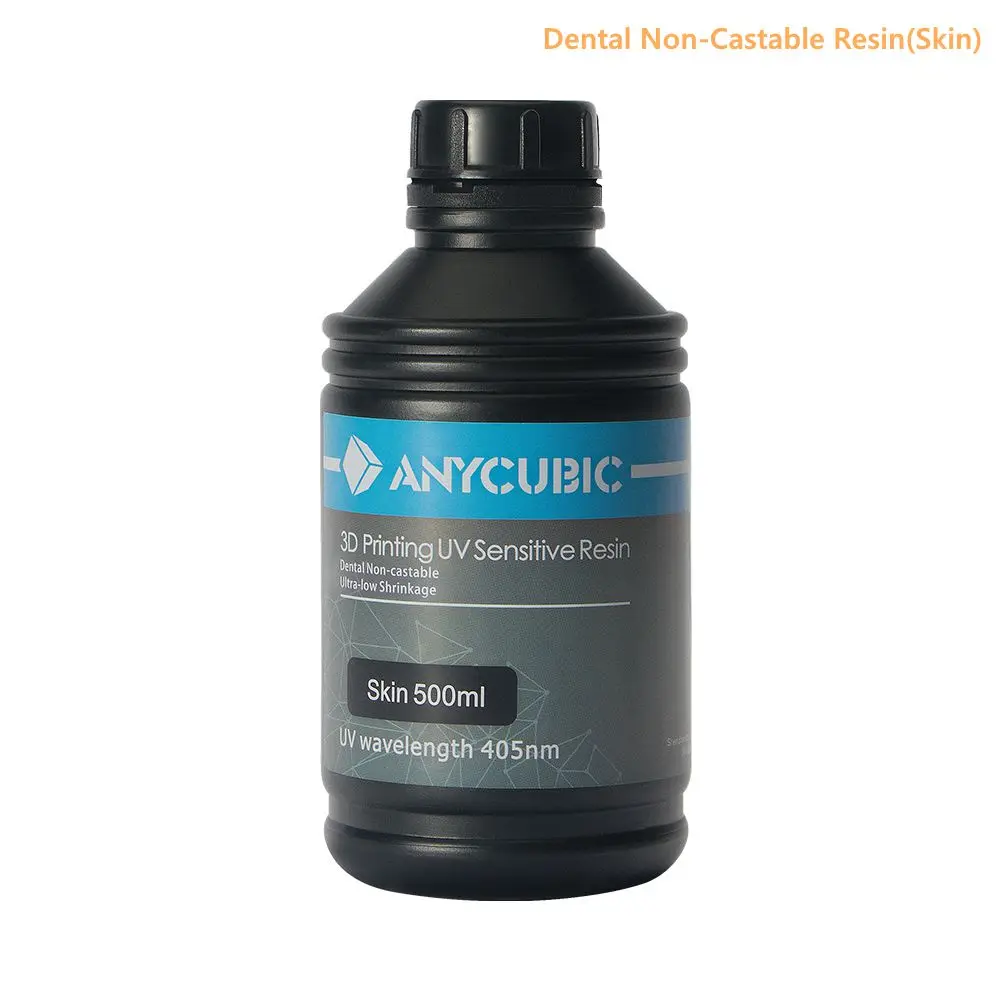 ANYCUBIC 405nm 500 мл Стоматологическая литая не литая УФ смола для 3d принтера Фотон Impressora печатный материал чувствительный ЖК-дисплей