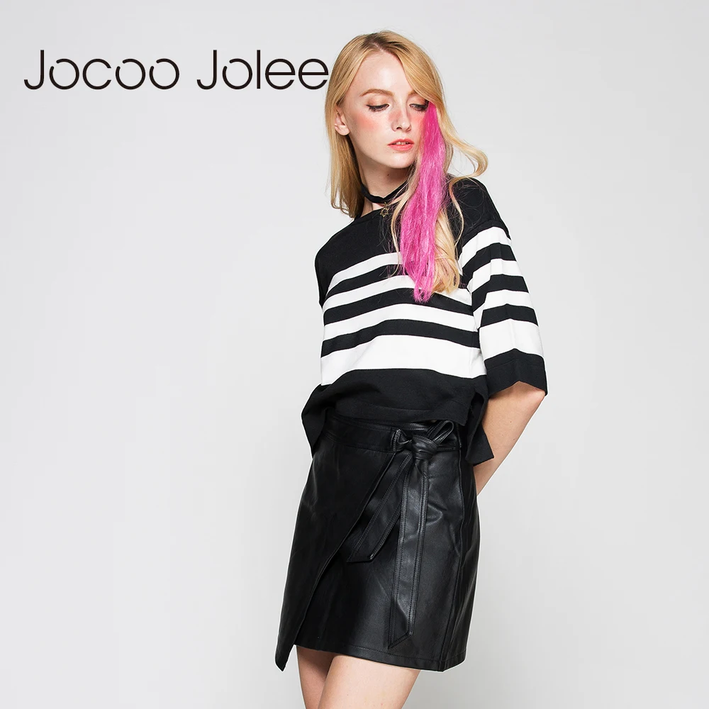 Свитер женский трикотажный Jocoo Jolee с длинным рукавом на осень/зиму | Женская