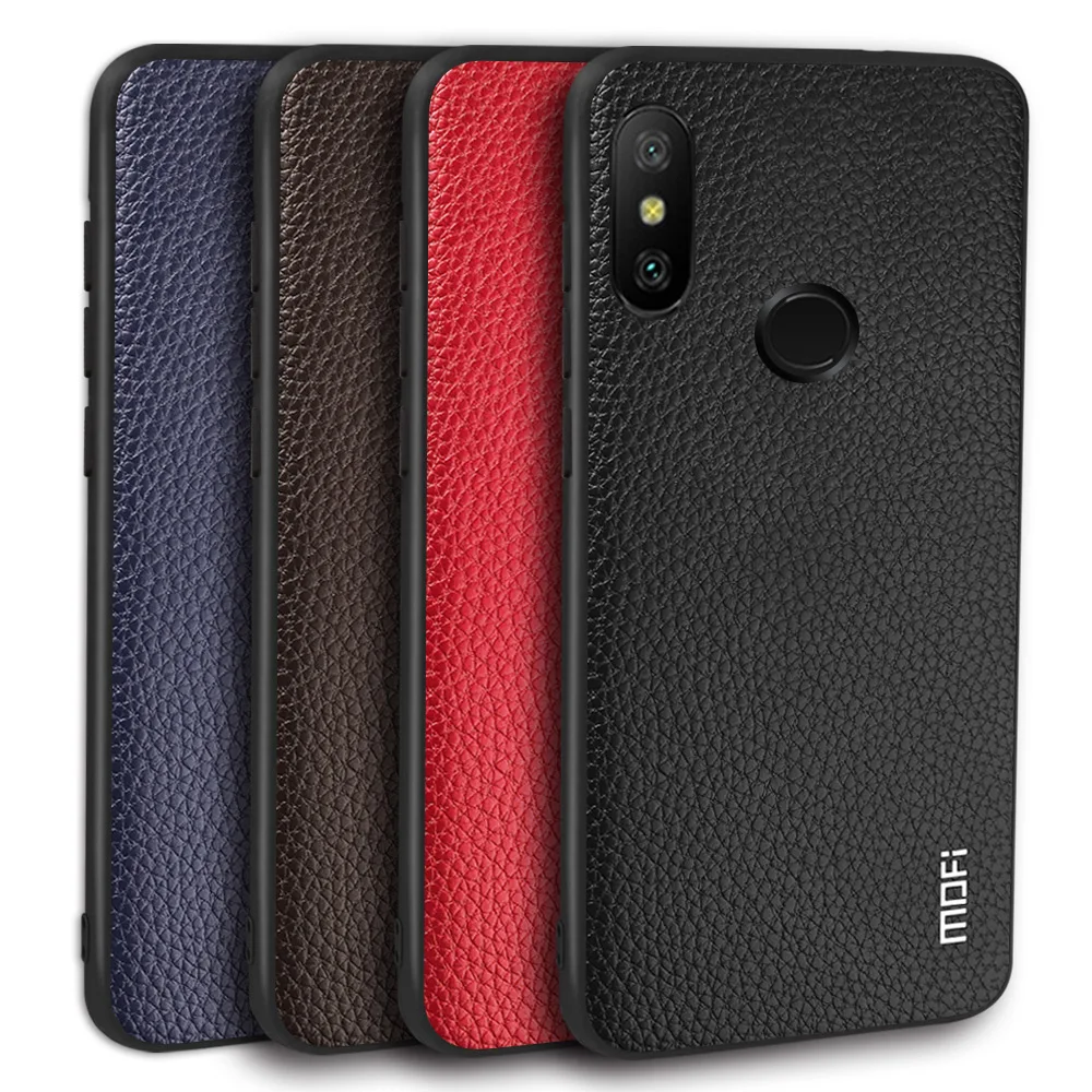Чехол MOFi для телефона Xiaomi Mi A2 Lite чехол из искусственной кожи корпус мягкого ТПУ |