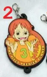 Новое поступление, один кусок, Luffy Ace Nami Sabo Боа Хэнкок Зоро Чоппер Трафальгар Ло японское аниме резиновый брелок на ремешке D164 - Цвет: 2
