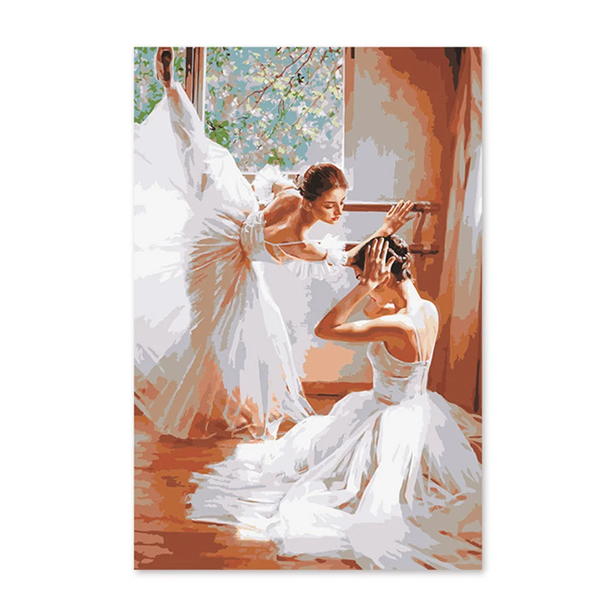 

Digital oil painting Ballet Dance female literary gift commemoration