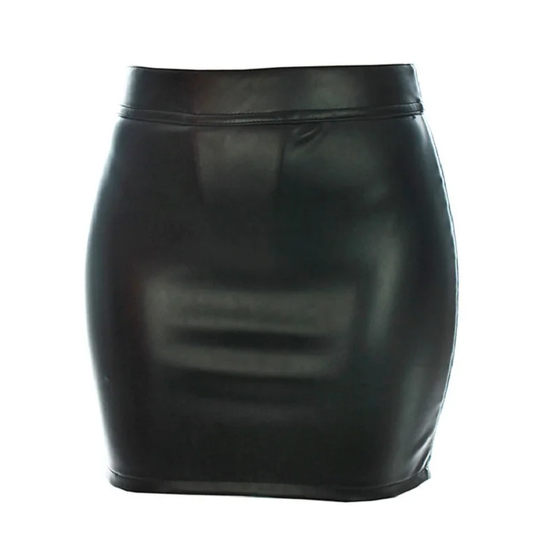 Женские мягкие трусики-танга из искусственной кожи с открытой спиной мини-юбка