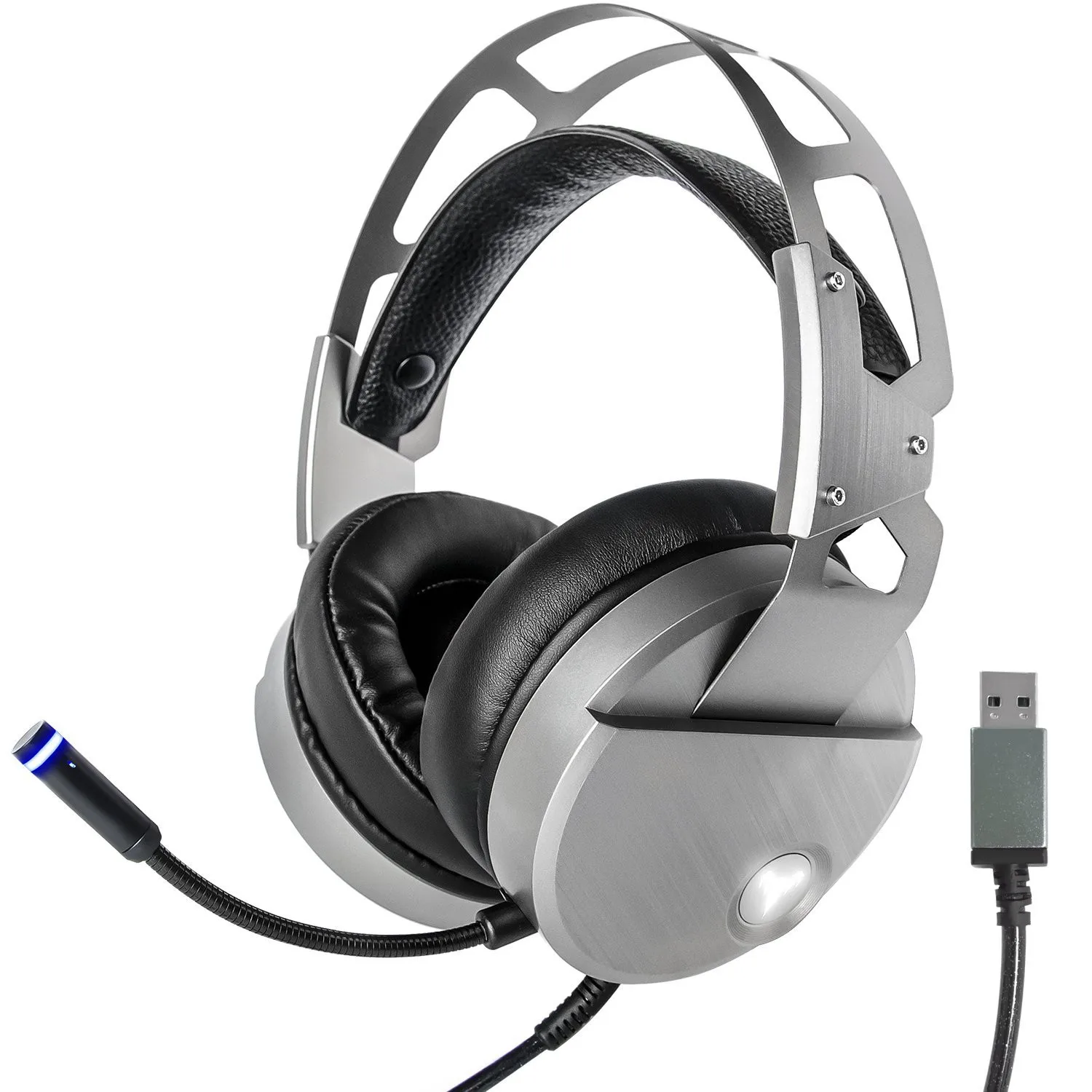 Новая Проводная гарнитура с микрофоном игровая usb для ноутбука и настольного