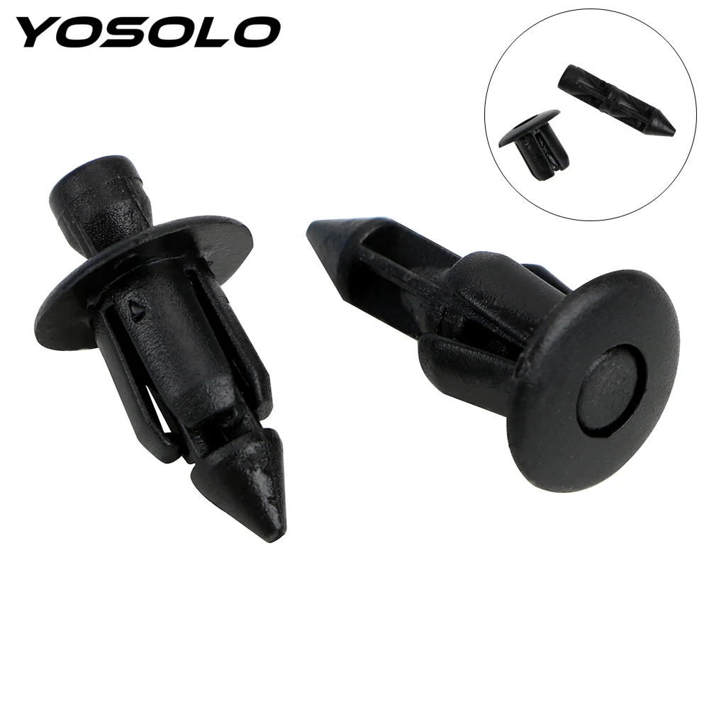 

YOSOLO 50Pcs/set Door Trim Panel Clips Auto Fastener Plastic Rivet For Toyota Lexus 7mm Hole Automotive interior Accessories