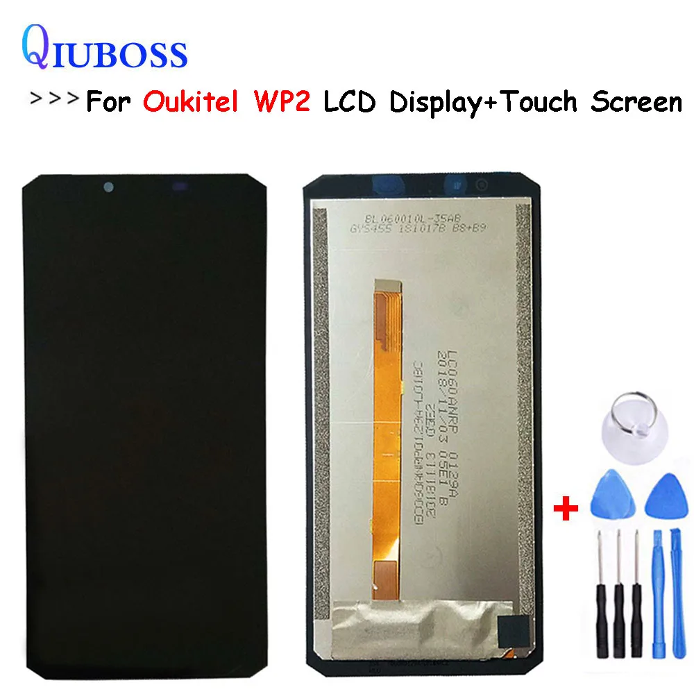 Хорошо протестирован для Oukitel WP2 ЖК дисплей + сенсорная панель дигитайзер сменные