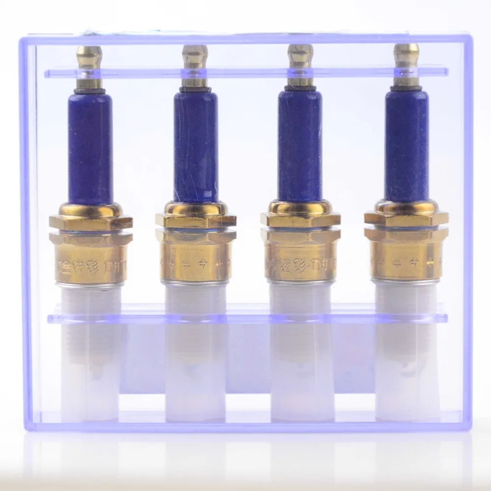 GOOFIT 4 шт. D8TC Синяя Свеча зажигания Набор вилок для мужчин мотоцикл Скутер картинг