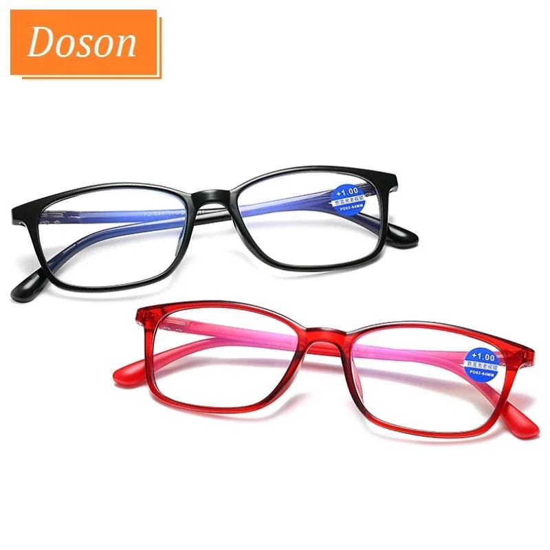 

Ultralight TR90 Anti Blue Rays Reading Glasses Women Men Non spherical 12 Layer Coated lenses Hyperopia Prescription Eyeglasses