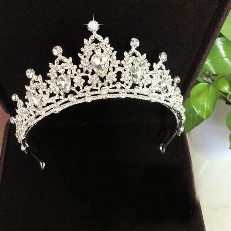 Cristal Tiara повязка на голову Casamento Da Coroa Cocar para As muheres Moda Acessorios Cabelo Nupcial Borda | Украшения и