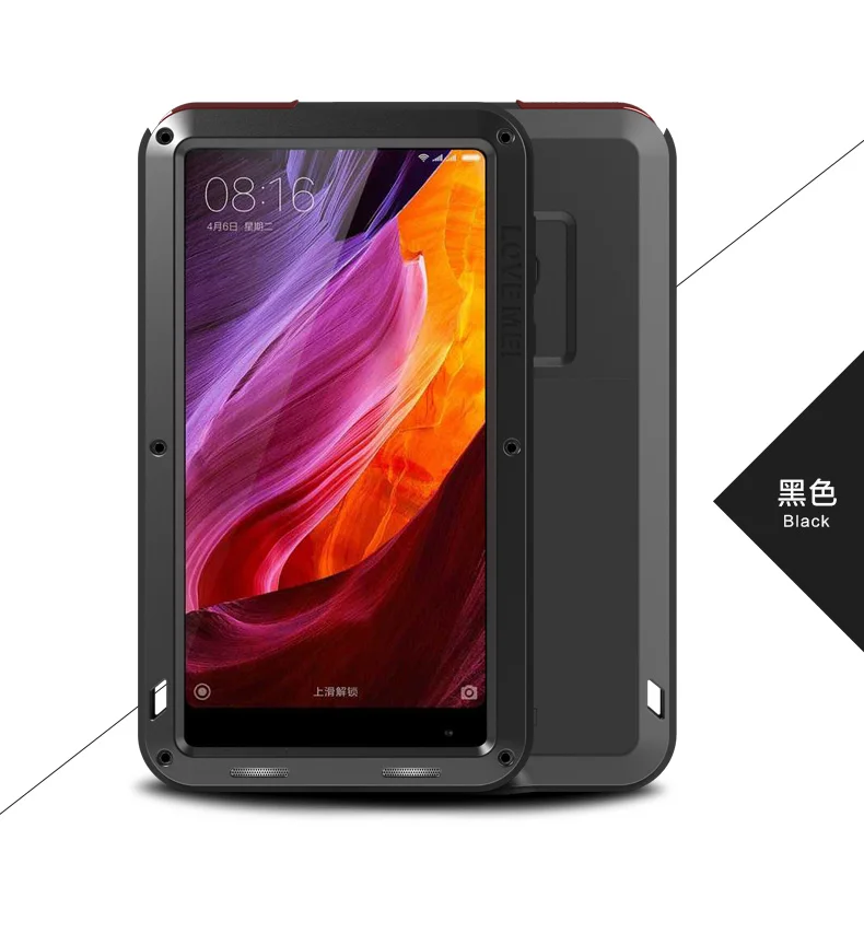 Металлический алюминиевый чехол Xiaomi MIX оригинальный мощный Love Mei для 6 4 дюйма