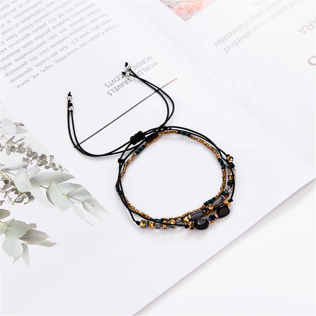 Женский многослойный тканый браслет pandora femme 2019|Цепочки и браслеты| |