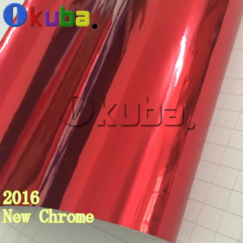 2016 Новинка красное зеркало хром виниловая пленка для отделки автомобиля