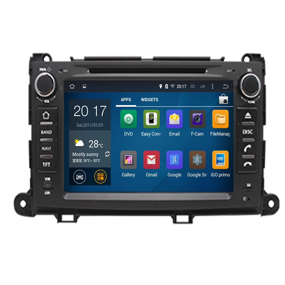 Автомобильный радиоприемник Octa Core 2 Din Android 10 для Toyota Sienna 2010 2011 2012 2013 2014 GPS навигация