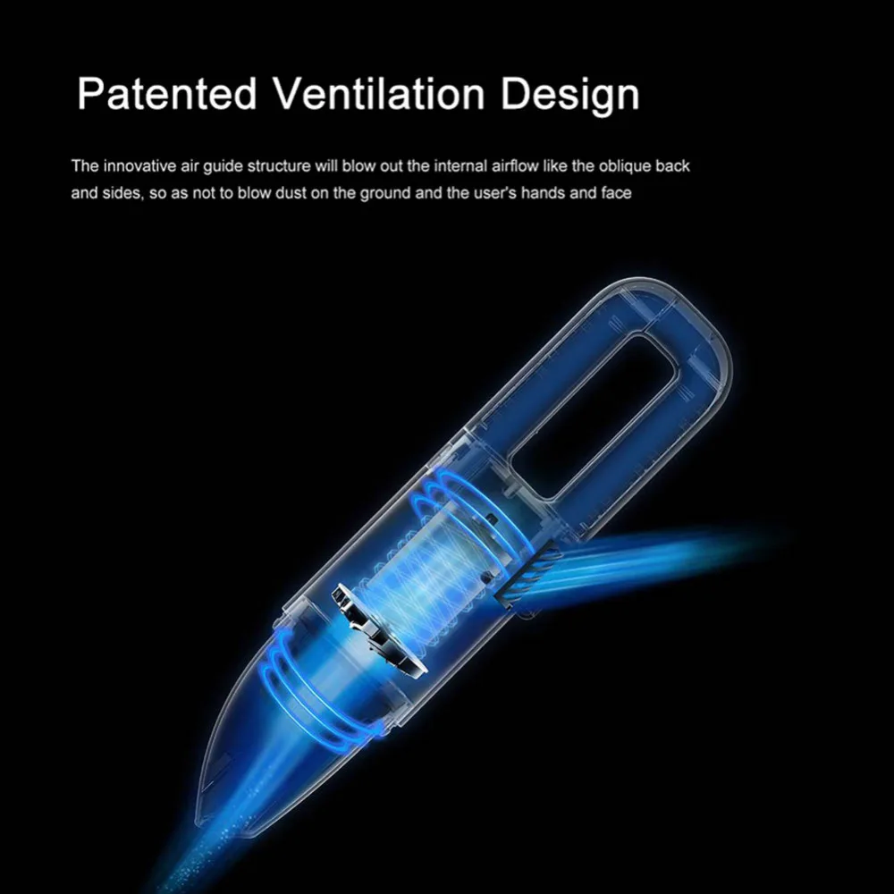 Xiaomi Cleanfly FVQ портативный пылесос Mijia 2 в 1 портативное беспроводное автомобильное зарядное устройство очиститель с HEPA фильтром от Youpin