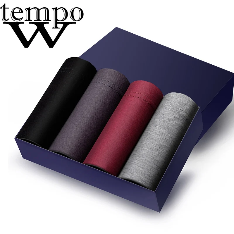 WTEMPO Брендовое Мужское нижнее белье Мягкие хлопковые боксеры мужские прочны