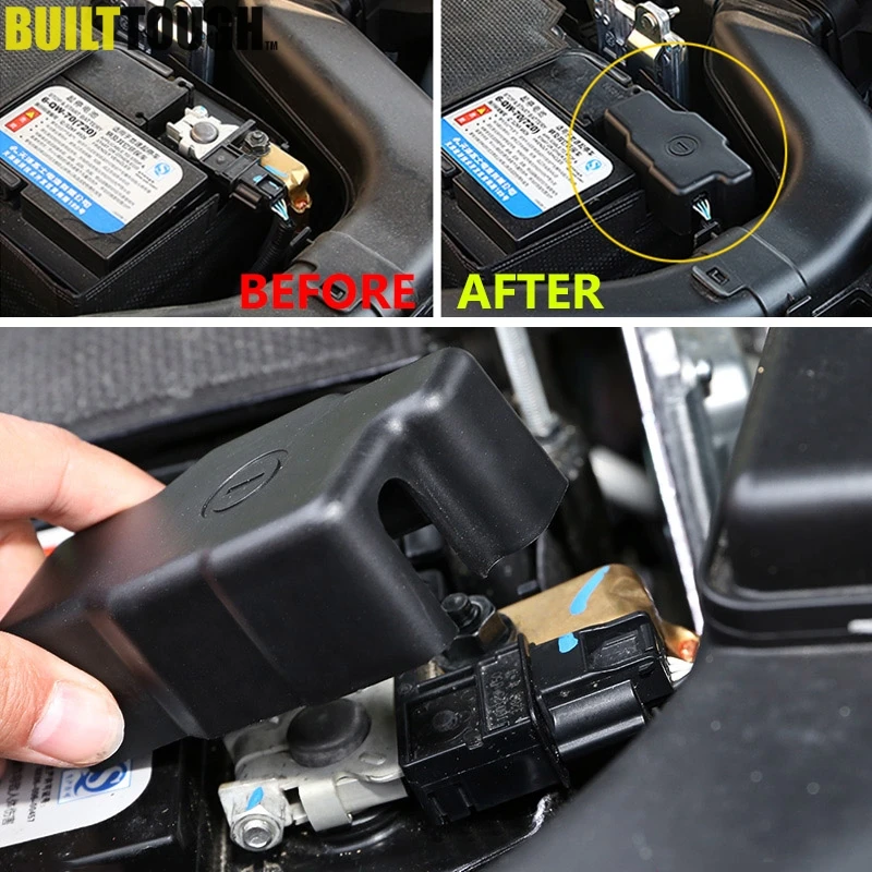 

Car Battery Anode Negative Electrode Pole Terminal Protector Cover For Nissan Qashqai J11 Rogue Sport 2014 2015 2016 2017 2018