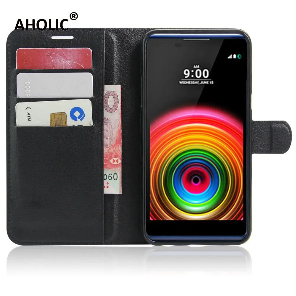 Для LG X Мощность 2 Чехол M320 чехол 5 Бумажник PU кожаный для телефона M320N флип