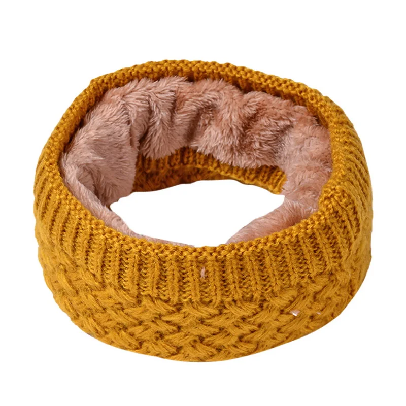 yellow Модные зимние шарфы для женщин, мужчин, детей, кольца, шарфы, шейный платок, Толстая теплая шерсть, аксессуары для шеи, шарф - Цвет: yellow