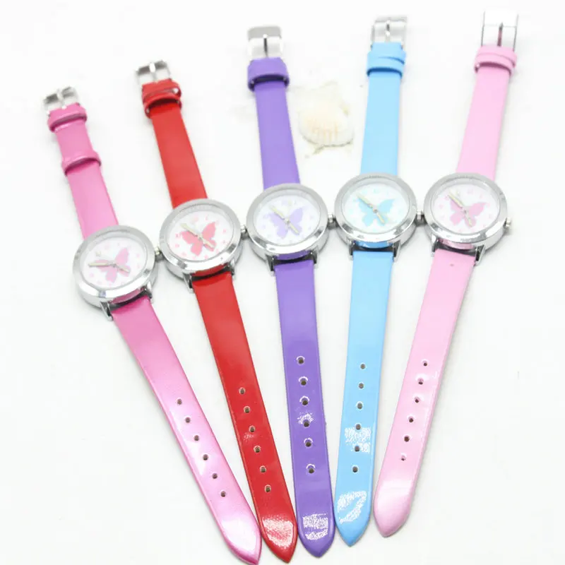 Часы Детские кварцевые с 3d-бабочкой для девочек повседневные 2018 | Наручные часы