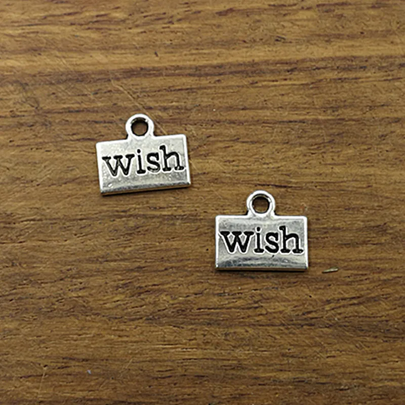 10 шт. очаровательные тарелки wish 12 5*11 мм подвески с тибетским посеребренным