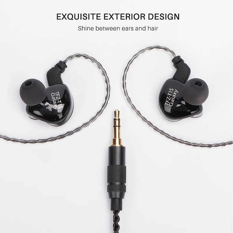 Наушники вкладыши TFZ T1S T1SM Hi Fi с динамическим драйвером и монитором наушники 3 5 мм
