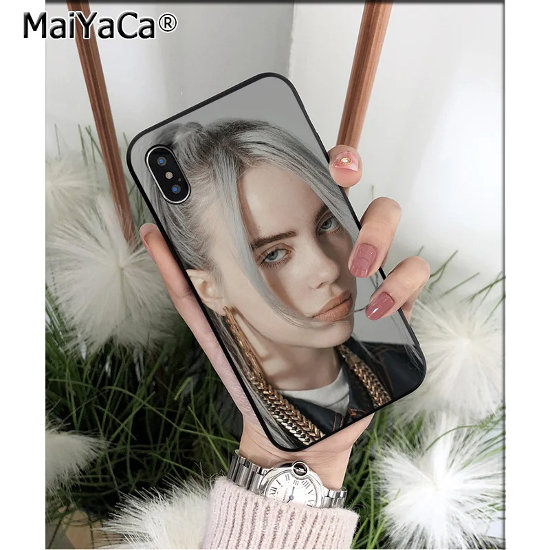 A13 MaiYaCa Billie Eilish ТПУ Мягкий силиконовый чехол для телефона чехол для iPhone X XS MAX 6 6S 7 7plus 8 8Plus 5 5S XR - Цвет: A13