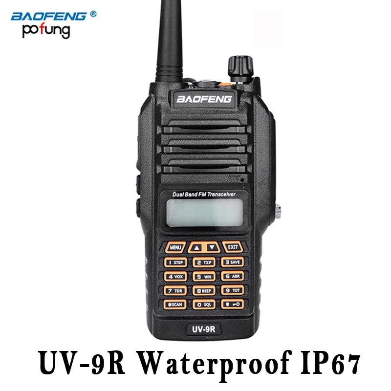 baofeng UV 9R UV9R для cb рация водонепроницаемые 10 км автомобильная портативная рации ham