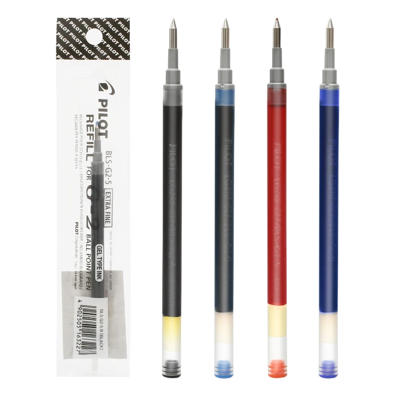 Pilot G2 07 05 ручка для заправки bls-g2 выдвижные гелевые чернила премиум класса, шариковые ручки, тонкие Pt 0,7 мм, сверхтонкие 0,5 мм