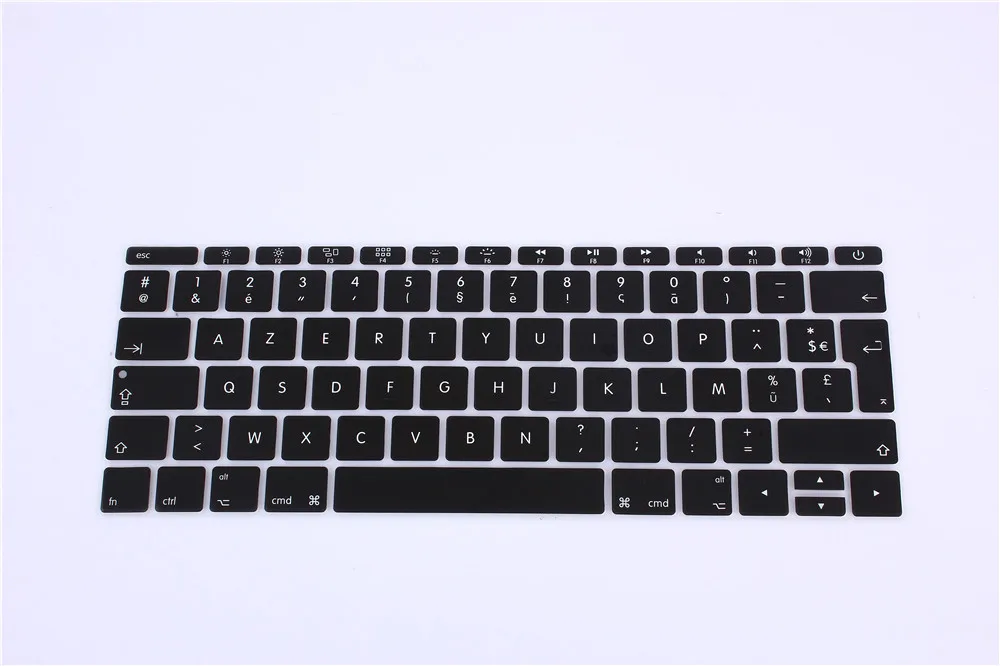 Силиконовый защитный чехол для клавиатуры французской Azerty 12 &quot2016 French Franch Mac Book