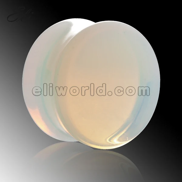 Retail 1 PC 3-25mm Ear Expander Piercing Opalite Stone Plugs Tunnels Gauges Body Jewelry | Украшения и аксессуары