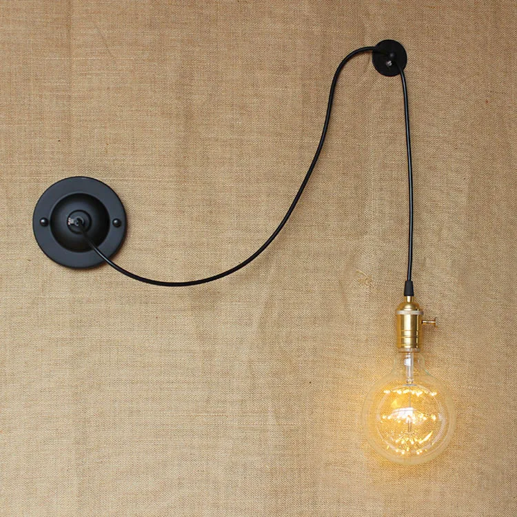 Ретро стиль лофт DIY Эдисон Бра Американский Железный антикварный настенный