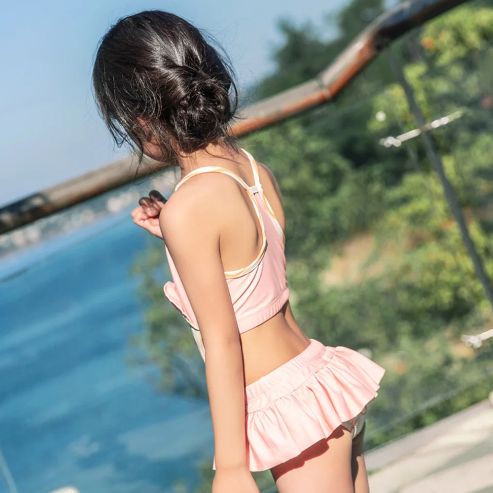 Детский слитный купальник с листьями лотоса новинка 2019 года|Детские комбинезоны|
