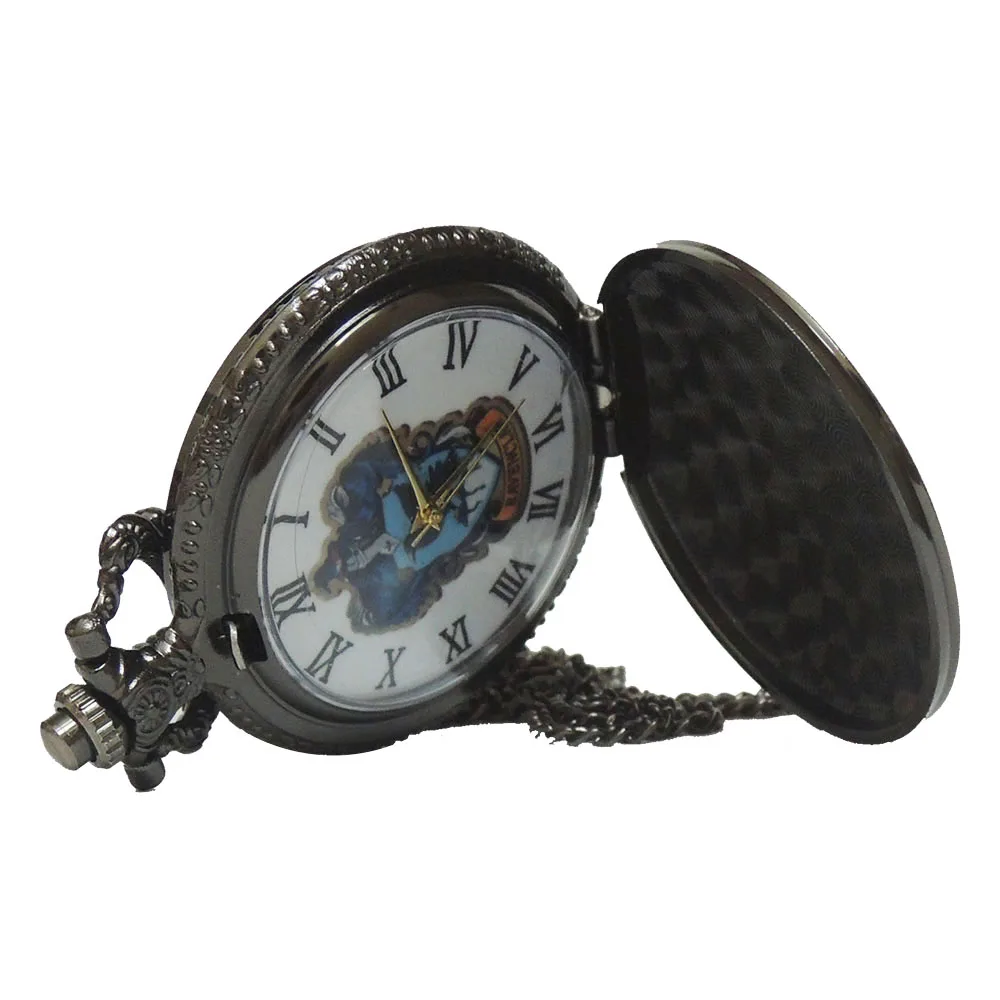 Винтажные кварцевые карманные часы Гарри Поттера Хогвартса колледжа Ravenclaw, аналоговое ожерелье с подвеской, Мужские Женские часы, цепь Reloj