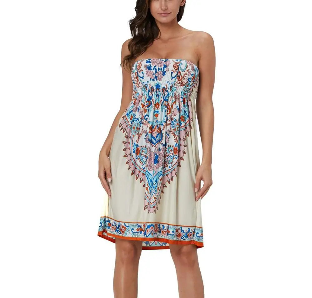 Новинка Модный летний Миди Платье Vestidos De Festa без бретелек повязки Женская