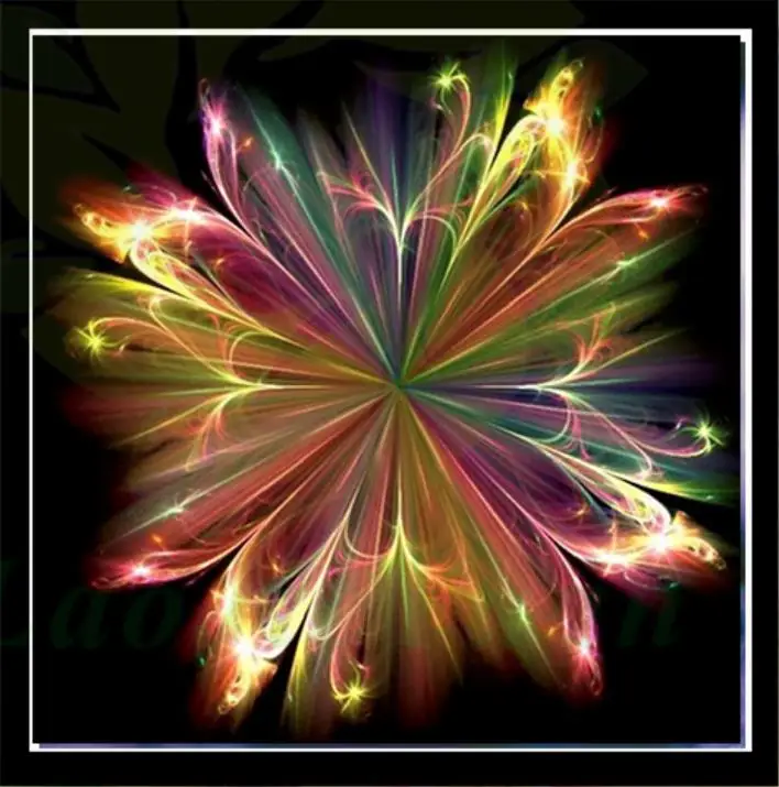 Новинка фантазия цветок абстрактное искусство сделай сам кристалл полная дрель