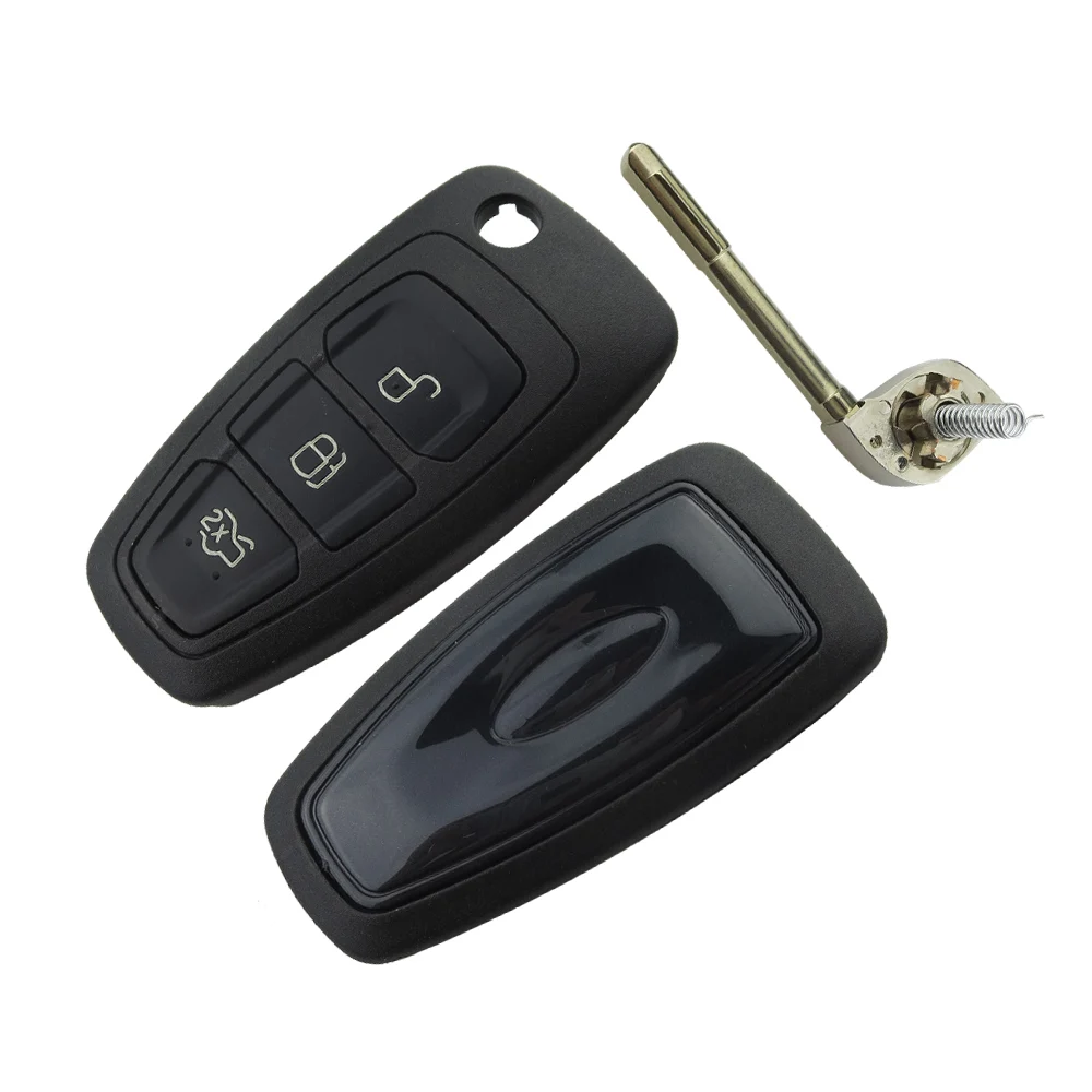OkeyTech для Ford Focus Mk1 Mondeo Transit Connect 3 кнопки 433 МГц откидной дистанционный ключ с чипом