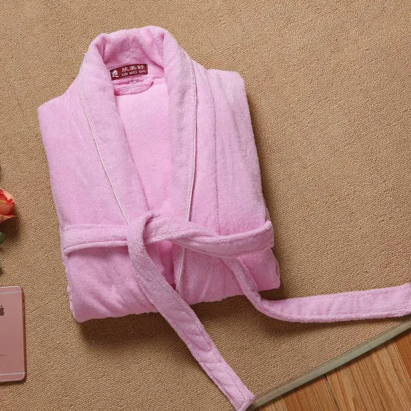 damskiego szlafroka zimowa męska 100% bawełna ręcznik frotte szlafrok kimono szata salon nosić szaty spa garnitury wypoczynkowe pijamas robe