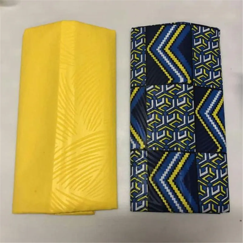 Африканские Восковые принты ткань kente нигерийский воск лидер продаж желтый принт