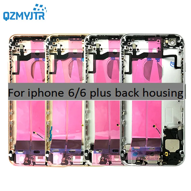 Для iphone 6 полный корпус крышка батареи задняя дверь задний корпус средняя рамка Шасси в сборе с гибким кабелем для iphone 6 plus