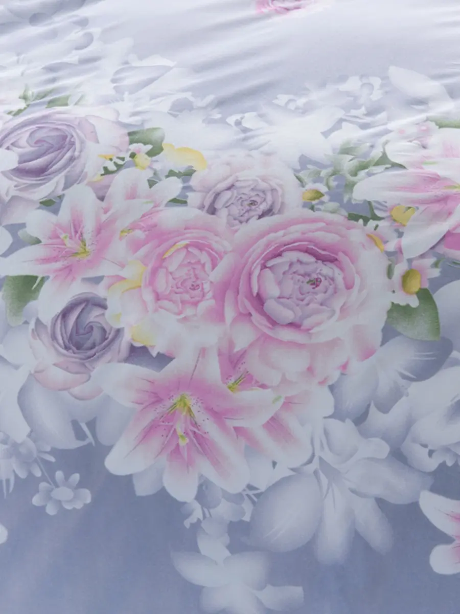 4 шт. пододеяльник в пасторальном стиле с цветочным узором комплект мягкого