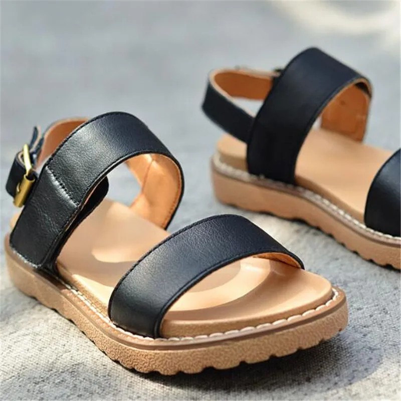 Новые летние детские сандалии Weoneit для девочек мягкая кожа обувь принцессы