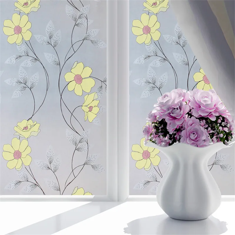 90*300cm Opaque Privacy Decorative Glass Window Film Home Decor Self-adhesive Sticker Mixed Color Bathroom Bedroom | Дом и сад