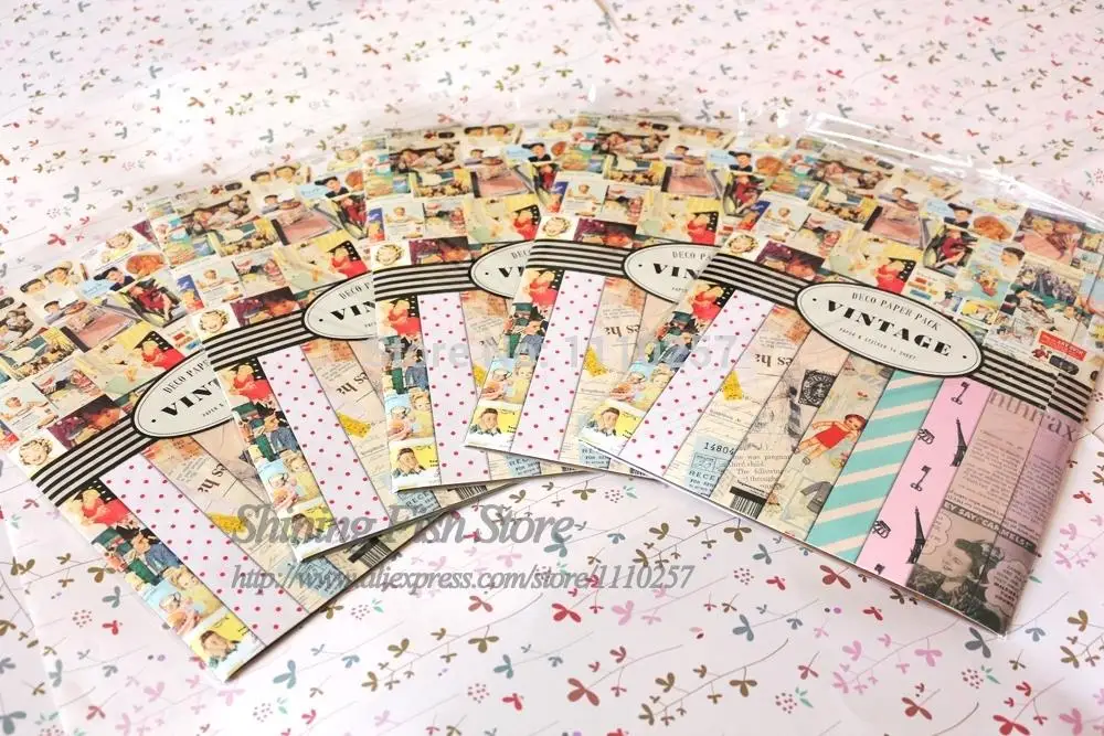 ENO Приветствие винтажный Декор бумажный пакет Сделай Сам старый фильм ретро