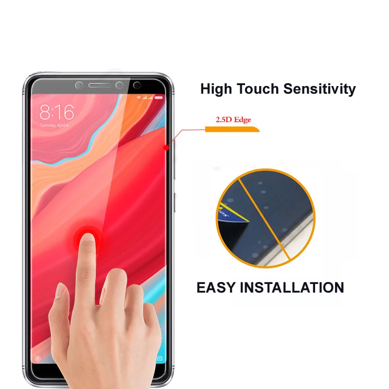 3 шт для Xiaomi Redmi S2 Закаленное стекло Защитная пленка экрана 9 H устойчивое к