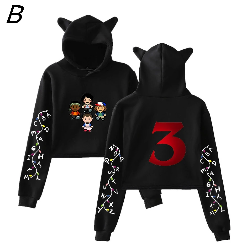 Новые вещи 3 повседневные толстовки с капюшоном Vrouwen Kawaii Nieuwste модель принт Стива