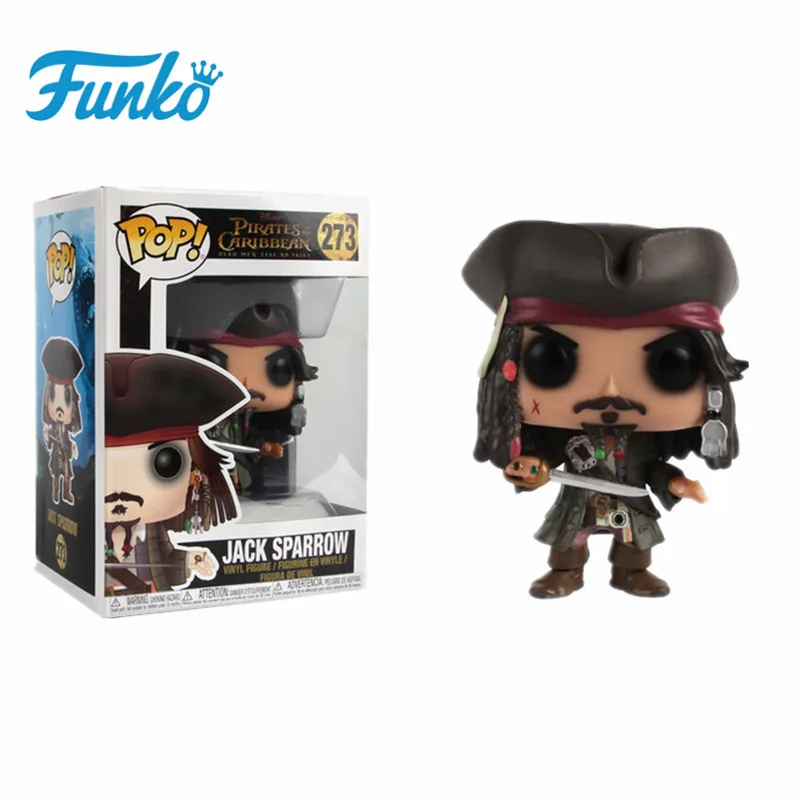 Официальный FUNKO POP Пираты Карибского моря #273 модель Джек Воробей капитан барбосса