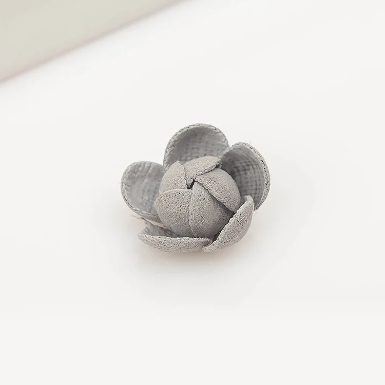 50 шт. бархат микрофибра цветок из текстиля разъемы Шарм аксессуары ручной работы