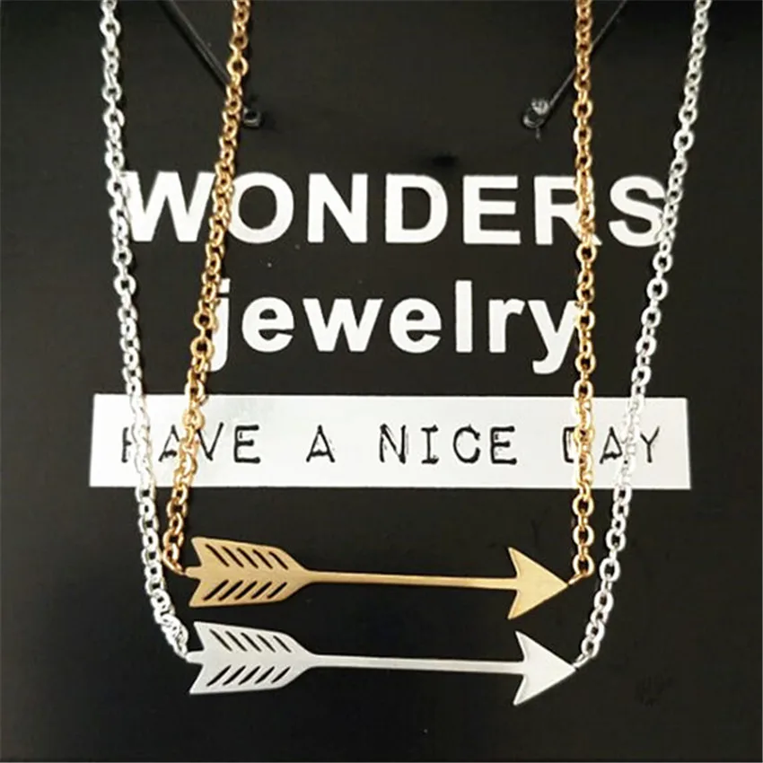 Наслоения Bijoux One Direction Vintage ювелирные изделия колье из нержавеющей стали Золотая