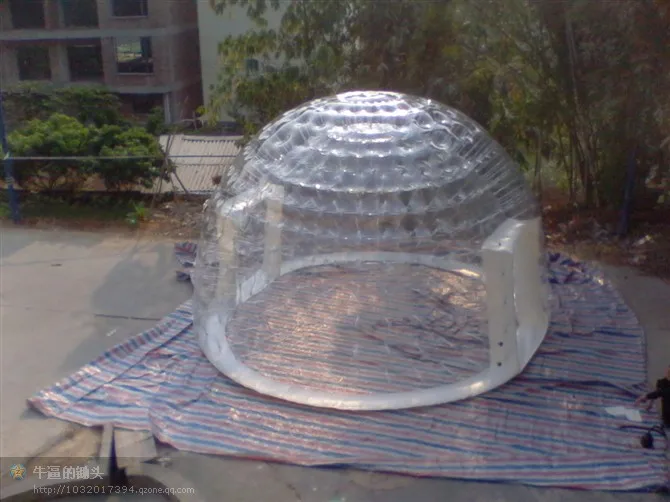 Коммерческая реклама один раз надувной купол пузырь дерево палатка двойной слой