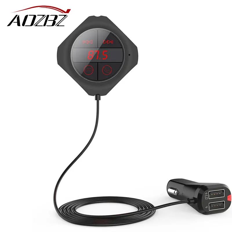 6 в 1 автомобильный беспроводной fm-передатчик двойной USB Bluetooth комплект MP3 плеер