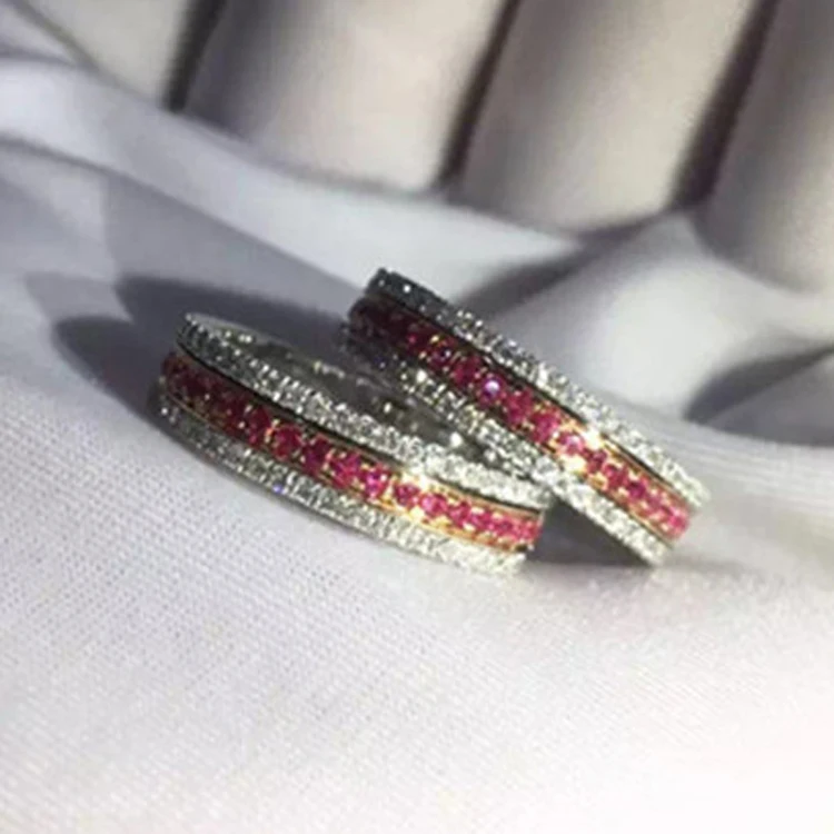 LASAMERO сертифицированное натуральное бриллиантовое кольцо акценты 18k золото